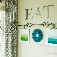 Paint Chip Art with Ombre