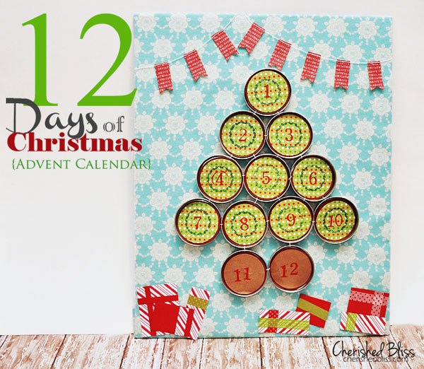 12 days of Christmas handmade calendar