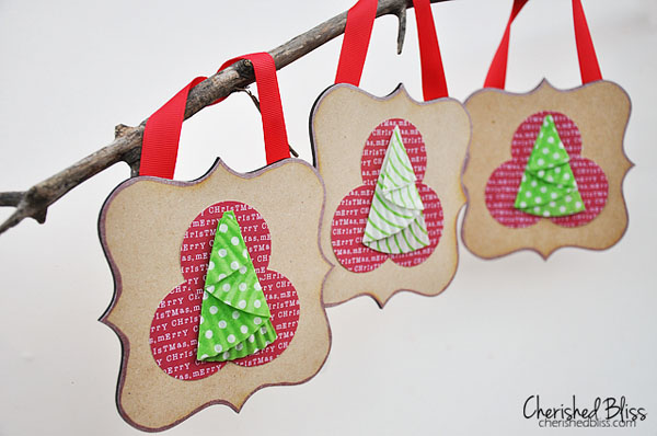 cupcake liner Christmas ornaments