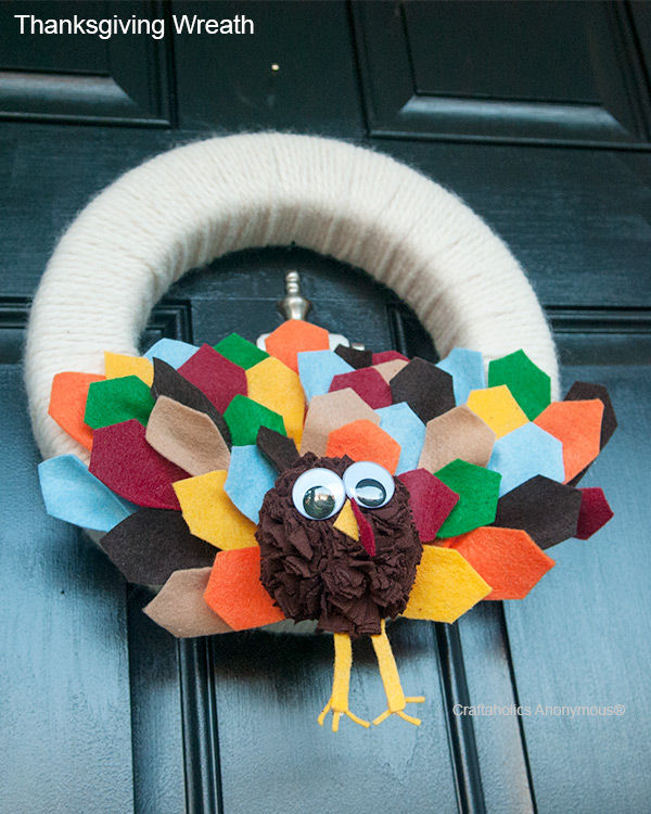 Cutest Thanksgiving wreath ever!! thanksgiving craft