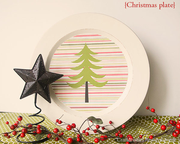 Christmas tree plate