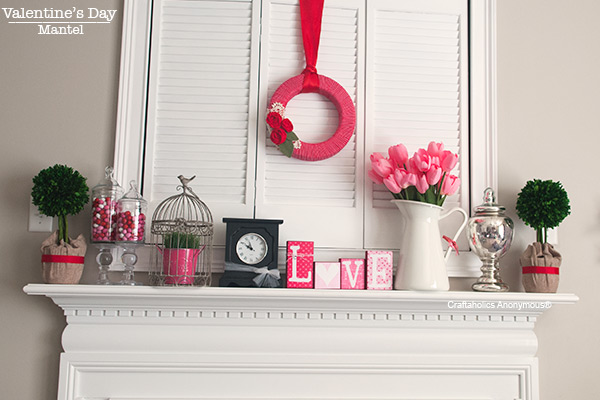 Valentine's day mantle