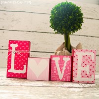 Valentine Craft: Easy DIY Love Blocks