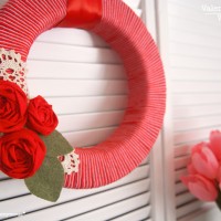 Simple Valentine Wreath