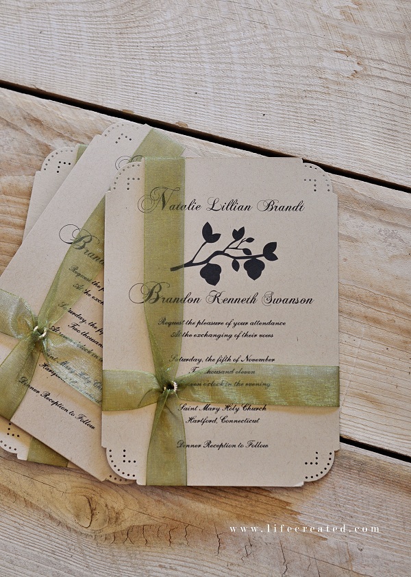 Diy wedding sales invitation ideas