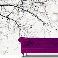 purple sofa