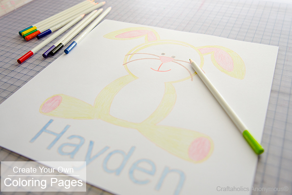 DIY coloring pages