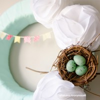 Spring Wreath with Bunting