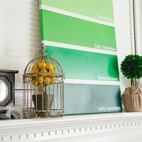 Simple St. Patrick’s Day Mantel