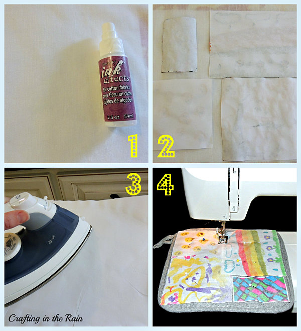 How to paint fabric with ink effects fabric paint