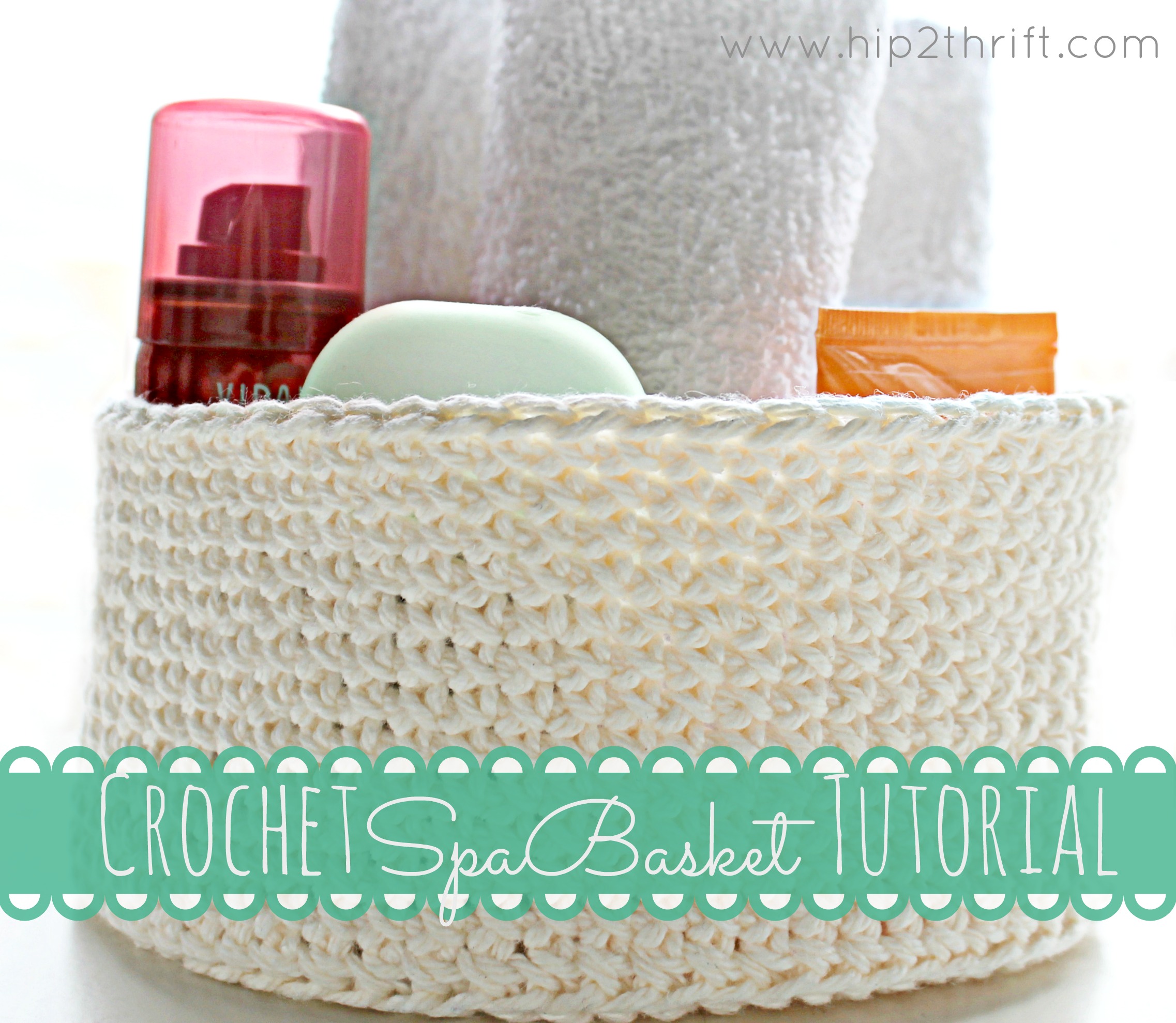 How to Crochet a Basket - perfect last minute Mother's Day gift!