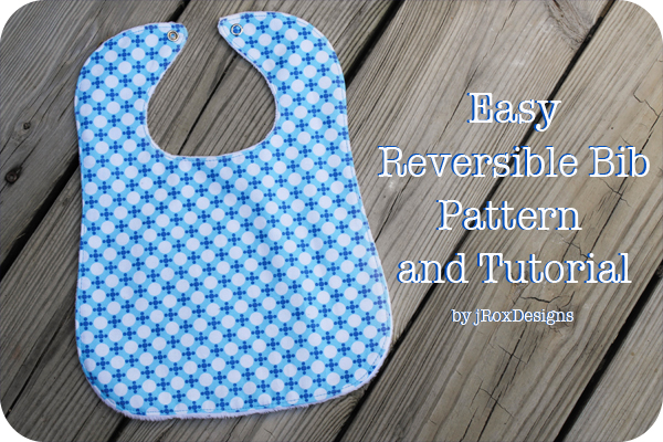 Reversible bib tutorial for infants and toddlers #sewing #baby #tutorial