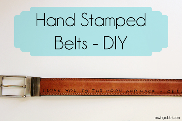 hand stamped belt