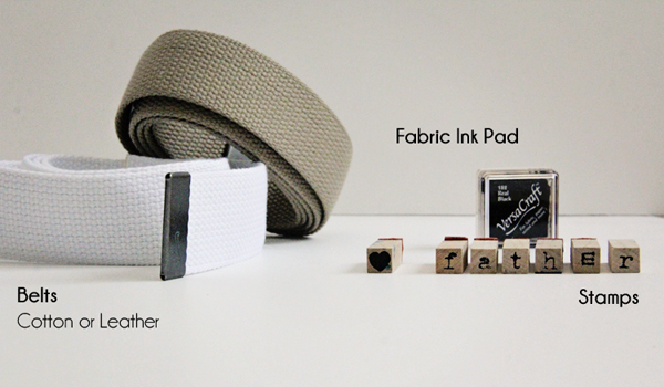 How to make a handstamped belt for Father's Day Father's Day Gift