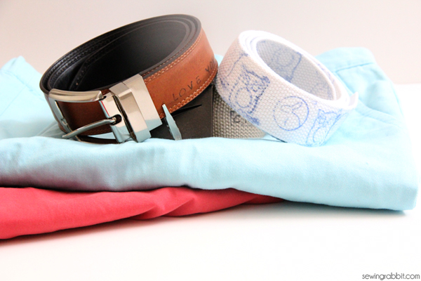 cute Father's Day gift idea hand stamped belts for dad