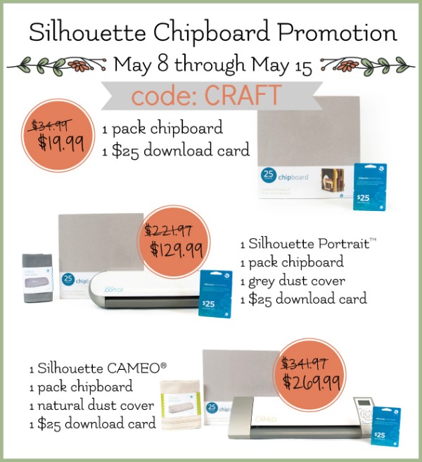 silhouette chipboard