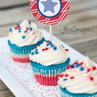 4th of july cupcakes