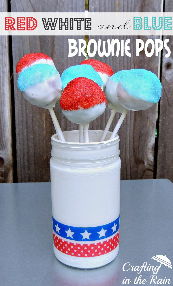 4th of July Brownie pops