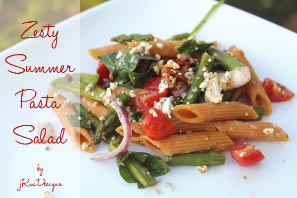 Easy Summer Pasta Salad recipe! The dressing she uses is what sets it apart from other pasta salads. pasta salad recipe