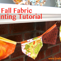 DIY fall bunting