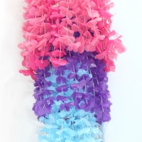 DIY Lei Chandelier 