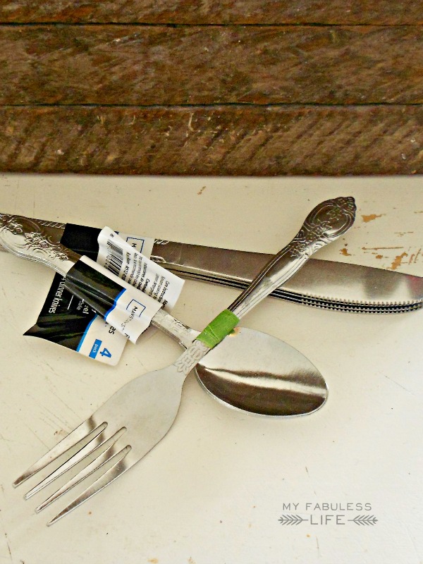 paint dipped silverware