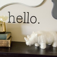hello vinyl decal