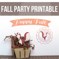 Free Fall Printable – Fall Party Decor!