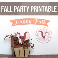 Cute fall printable for a party! #freeprintable #printable #fall