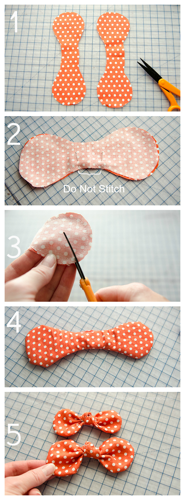 fabric bow tutorial