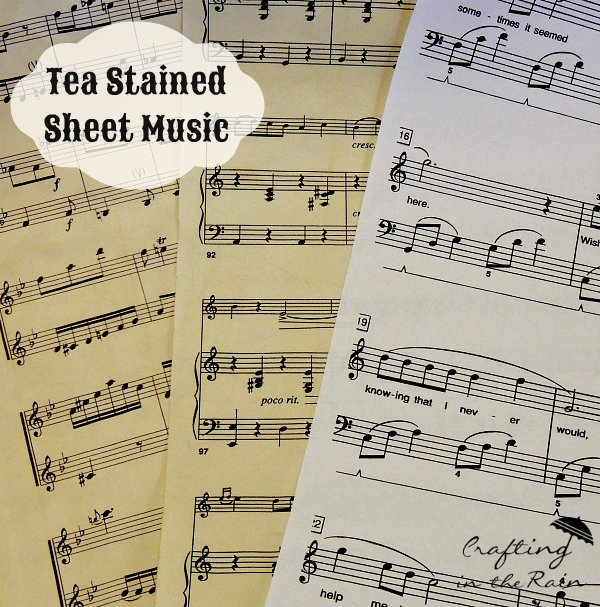 how-to-stain-sheet-music