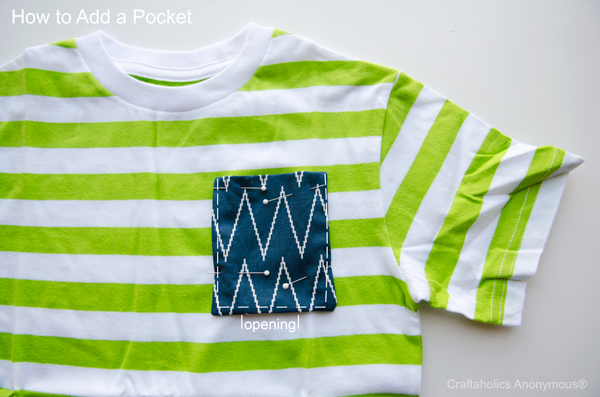 Craftaholics anonymous how to add a pocket to a t shirt