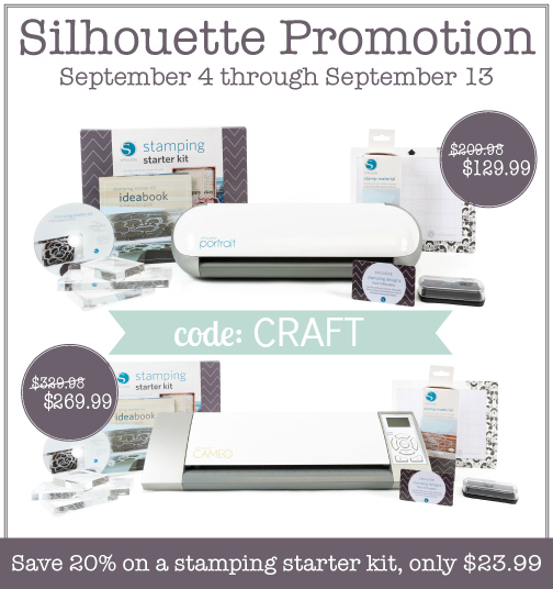 silhouette stamp kit discount