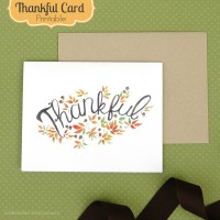 fall thank you card