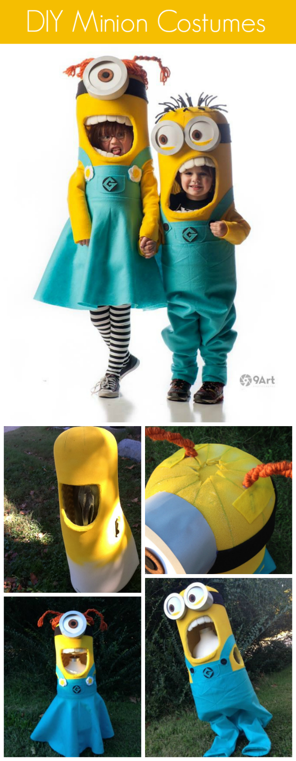 Minion costumes collage