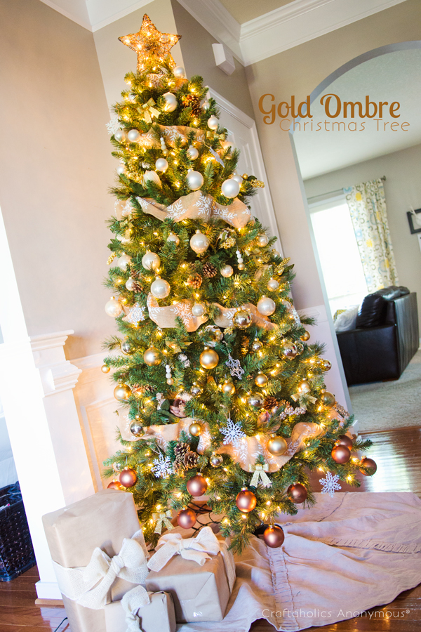 ombre christmas tree