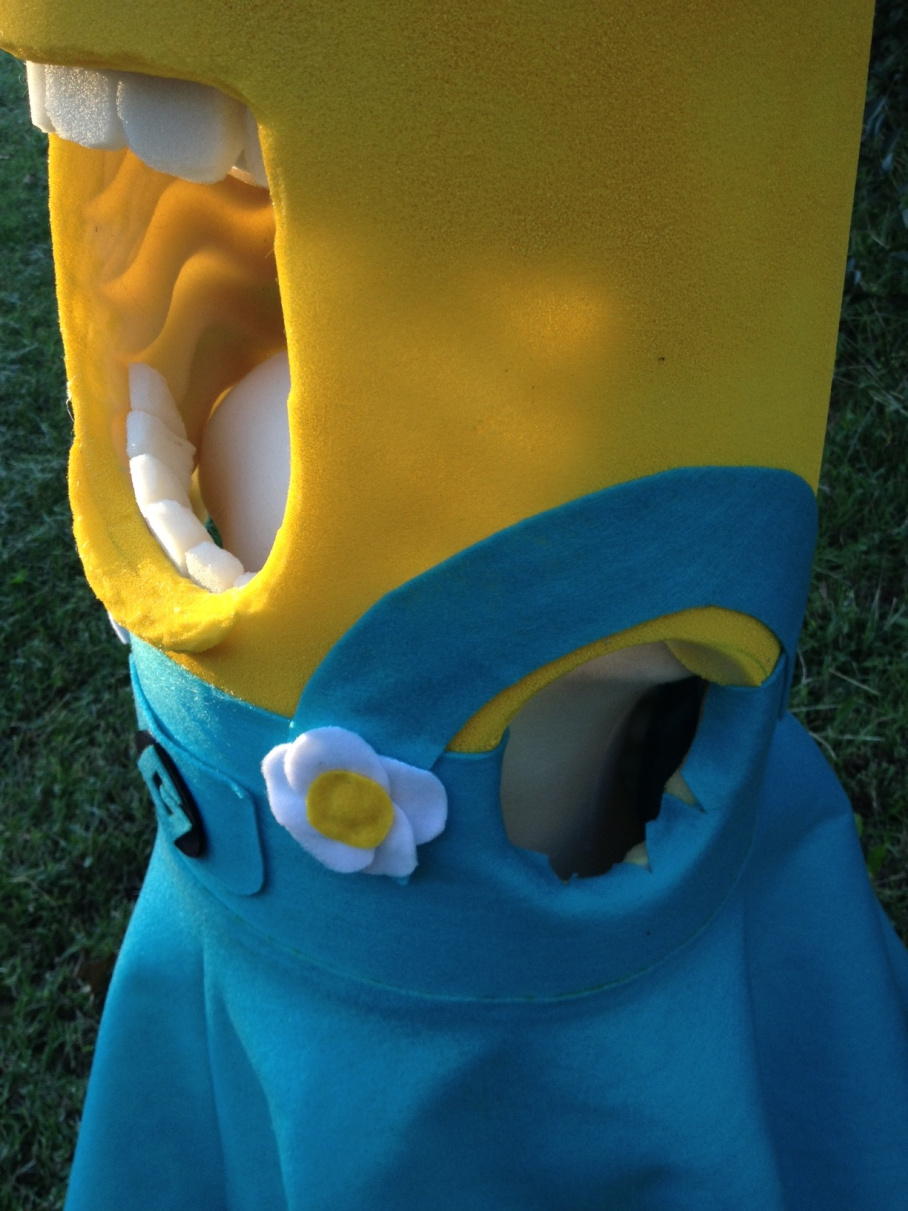 minion costume girl