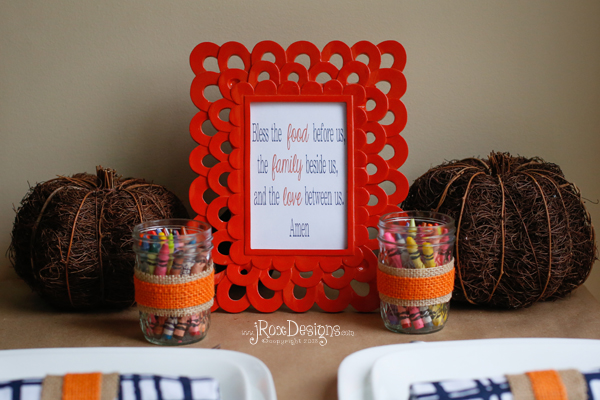 Kids Thanksgiving Table