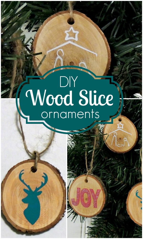 DIY Wood Slice Ornaments