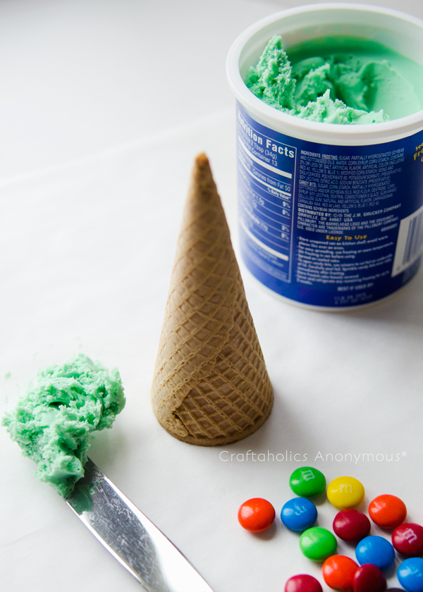 christmas trees made from ice cream cones