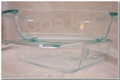 Etched Glass Pans