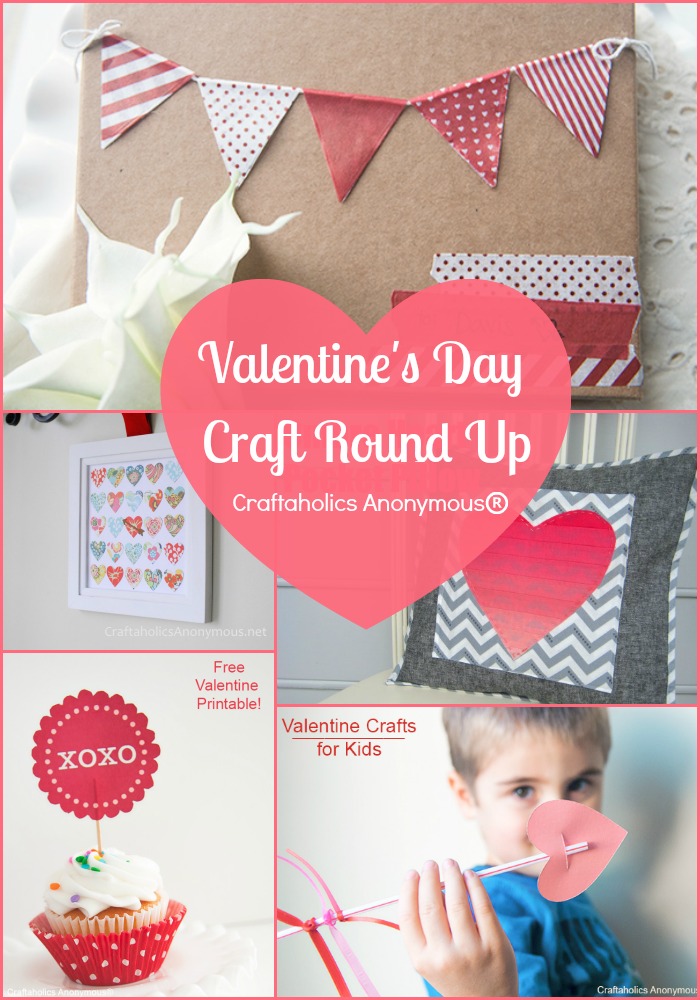 Round Up of 20+ Valentine's Day Crafts at Craftaholics Anonymous
