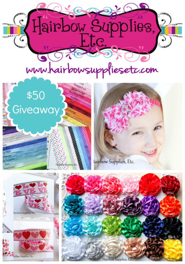 hairbow supplies giveaway