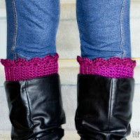 Crochet Boot Cuff Tutorial from Hopeful Honey