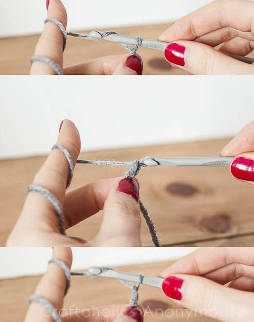 how to crochet chain stitch