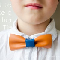 how to make leather bow ties