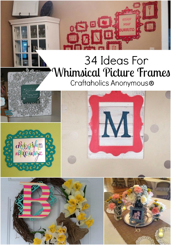 Craft ideas for those adorable unfinished decorative wood frames. Lots of great ideas!
