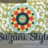 Suzani Style Applique Pillows Tutorial