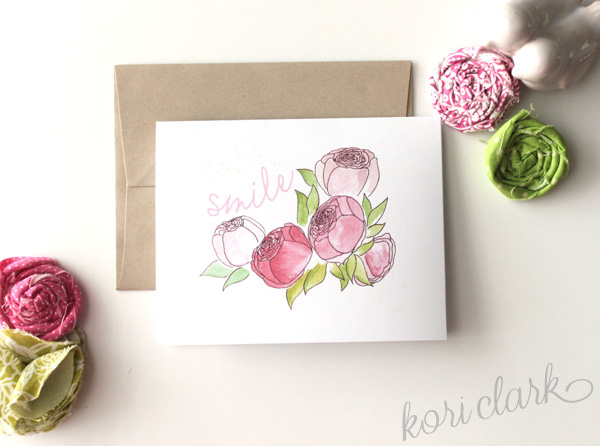 Free spring note card printable