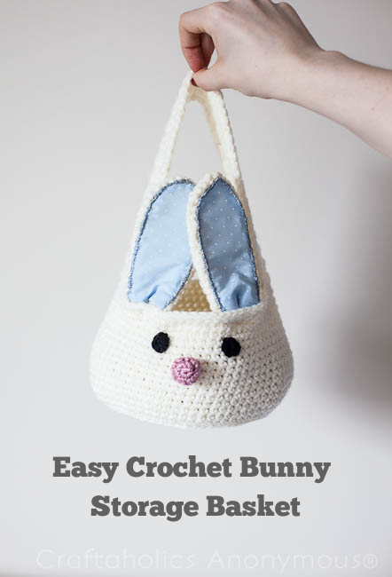 Crochet Bunny Basket - perfect for Easter!